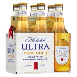 Michelob Ultra Pure Gold 6pk bottles