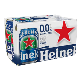 Heineken Non-Alcoholic 0.0 - 6 cans / 12oz