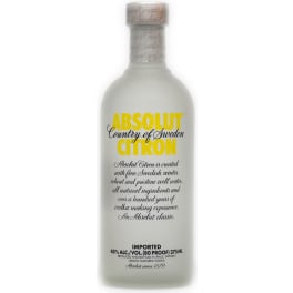Absolut Citron Vodka - 375mL