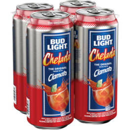 Bud Light Chelada Original With Clamato - 4 cans / 16oz