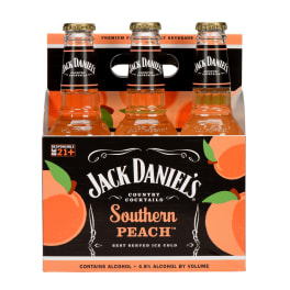Jack Daniel's Country Cocktails Southern Peach - 6 bottles / 10oz
