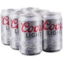 Coors Light 6pk can 12oz