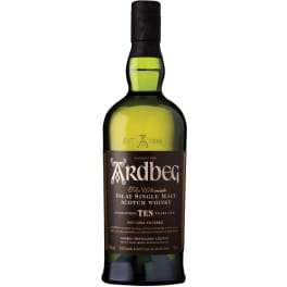 Ardbeg 10 Year Old Scotch Whiskey - 750mL