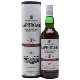 Laphroaig 10 Year Sherry Oak Finish Whiskey Scotch - 750mL