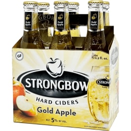 Strongbow Gold Apple Hard Cider - 6 bottles / 11.2oz