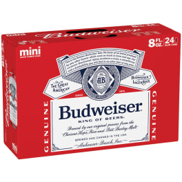 Budweiser Lager - 24 cans / 8oz