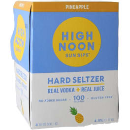 High Noon Pineapple Hard Seltzer - 4 cans / 355mL