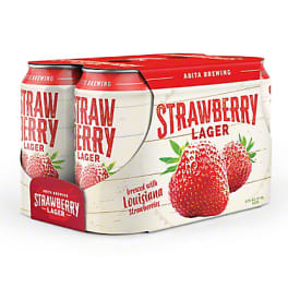 ABITA STRAWBERRY LAGER 6 PK