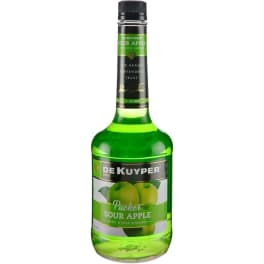 DeKuyper Sour Apple Pucker Schnapps Liqueur - 750mL