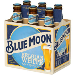 Blue Moon Belgian White Wheat Beer - 6 bottles / 12oz