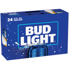 Bud Light Minis Light Beer - 24 cans / 8oz