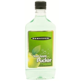 DeKuyper Sour Apple Pucker Schnapps Liqueur - 375mL