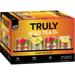 Truly Spiked & Sparkling Water Hard Iced Tea Mix Seltzer - 12 cans / 12oz