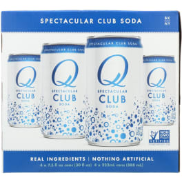 Q Drinks Club Soda - 4 cans / 7.5oz
