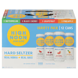 High Noon Vodka Hard Seltzer -12pk variety pack