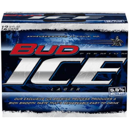 Bud Ice Beer - 12 cans / 12oz