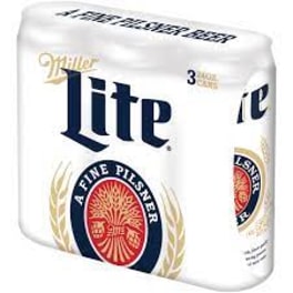 Miller Light 3 pack 3 pack cans