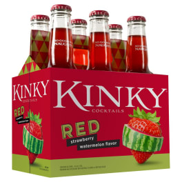 Kinky Red Strawberry Watermelon Cocktails - 6 bottles / 12oz