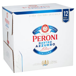 Peroni Nastro Azzurro Pale Lager - 12 bottles / 620mL