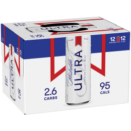 Michelob Ultra Light Beer - 12 cans / 12oz