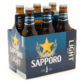 Sapporo Light - 6 pack bottle / 12oz