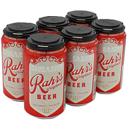 Rahr & Sons Rahr's Beer - 6 pack can / 12oz