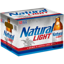 Natural Light Beer - 12 bottles / 12oz