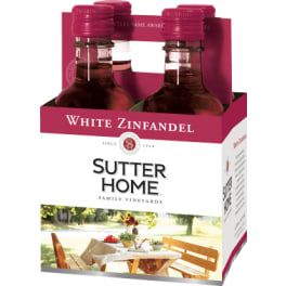 Sutter Home 4-Pack White Zinfandel - 4 bottles / 187mL