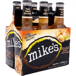 Mike's Hard Peach Lemonade Seltzer - 6 bottles / 12oz
