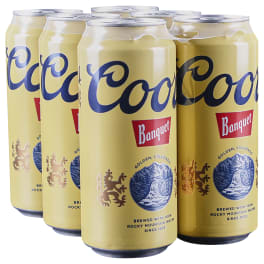 Coors Banquet Lager Beer - 6 cans / 16oz