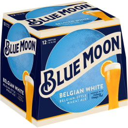 BLUE MOON BELIGAN WHITE BEER 12 PK