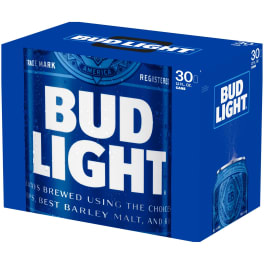 Budlight 30 pack can