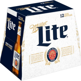 Miller Light 12 pack bottles