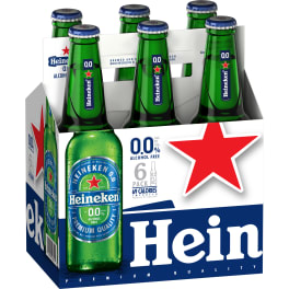 Heineken 6 pack Non-alcoholic 6 pack bottles