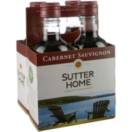 Sutter Home Cabernet Sauvignon - 4 Pack/ 187mL