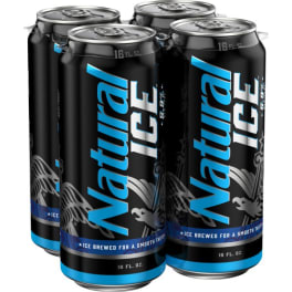 Natural Ice 4pack 16oz