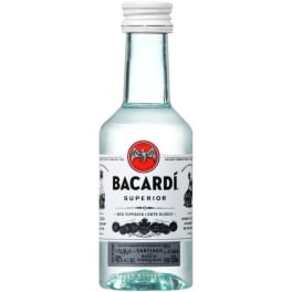 Bacardi 80 Proof Superior Rum - 50mL