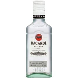 Bacardi Gluten Free Superior 80 Proof White Rum Bottle (200 ml)