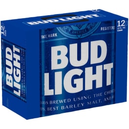Bud Light 12pk cans