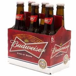 Budweiser 6pk bottles
