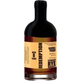 REDEMPTION - BARREL PROOF RYE - .750L