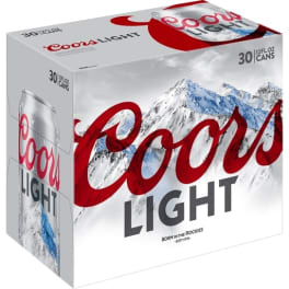 Coors Light 30pk 12oz can