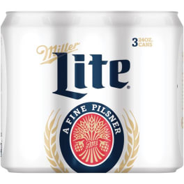 Miller lite 3pack can