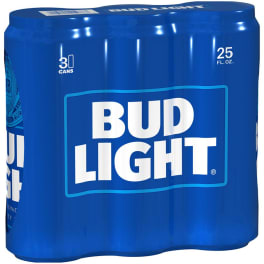 Bud Light 3 Pack can
