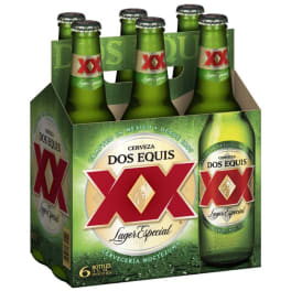 XX Lager 6 pack bottle