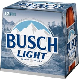 Busch Beer - 12 bottles / 12oz