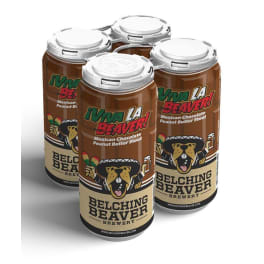 Belching Beaver Viva La Beaver MX Peanut Butter Stout 4pack 16oz can