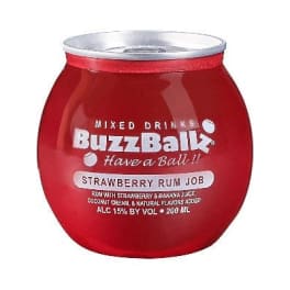 Buzzballz Strawberry Rum Job Cocktail - 200mL