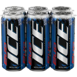 Bud Ice Beer - 6 cans / 16oz