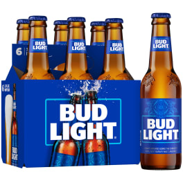 Bud Light Beer - 6 bottles / 12oz